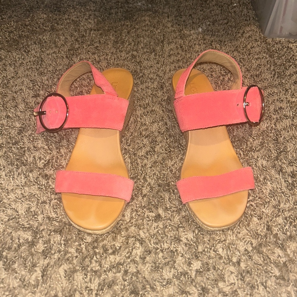 Ugg Pink Wedge Sandal